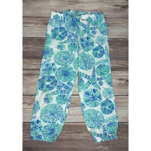Lilly Pulitzer For Target Girls‎ Size 7/8 Seashells Sand Dollar Print Pants